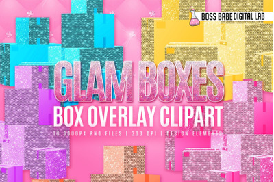 Glam Boxes Clipart
