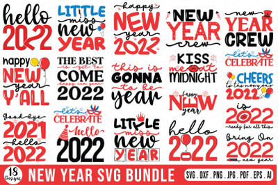 New Year SVG Bundle | Happy New Year 2022