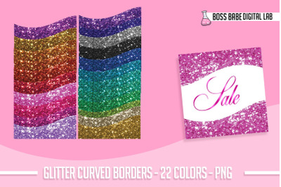 Glitter Curved Border Clipart