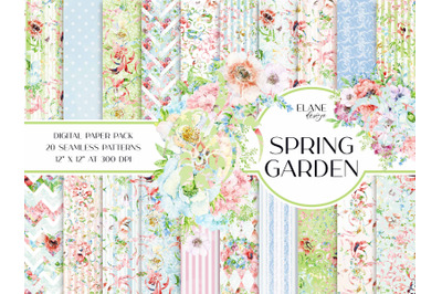 Spring Garden Digital Paper Pack