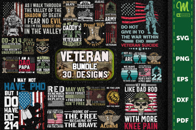 Veteran Bundle-30 Designs-211209