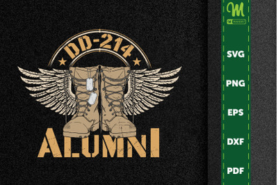 Proud Veteran DD-214 Alumni Flag