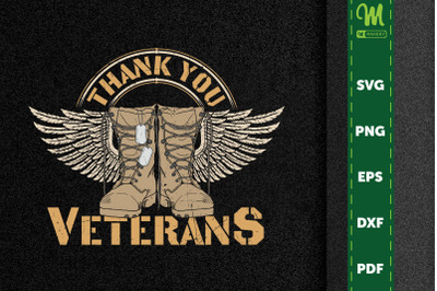 Thank You Veterans Combat Boots