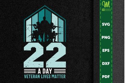 22 A Day Veteran Lives Matter Gift