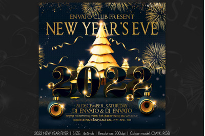 2022 New Year Party Flyer