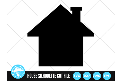 House Silhouette SVG | House Frame Cut File | Real Estate SVG