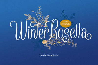 Winter Rosetta - Handwritten Script
