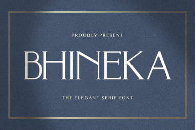 BHINEKA - Elegant Serif Font