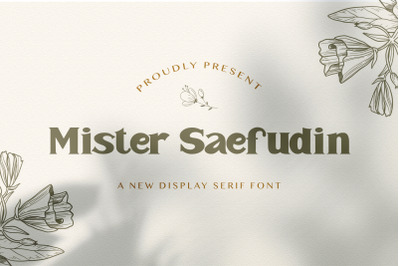 Mister Saefudin - Elegant Serif Font