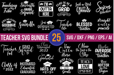 Teacher SVG Bundle File