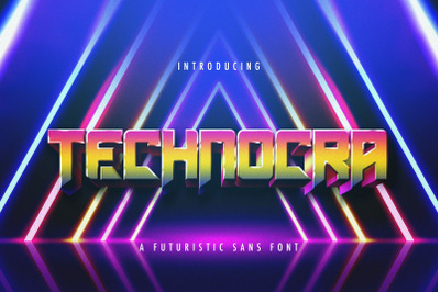Technocra - Futuristic Sans Font