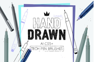 AI technical pen brushes