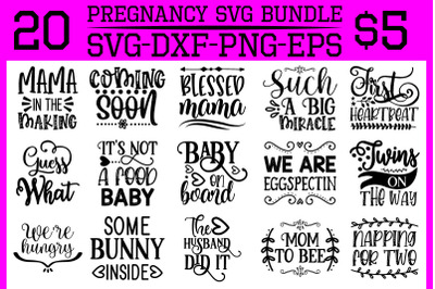 pregnancy svg bundle