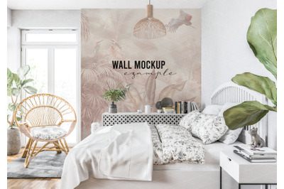 Wall mockup, Wall paper mockup