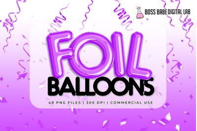 Purple Foil Balloon Clipart: &quot;Balloon CLIPART&quot;