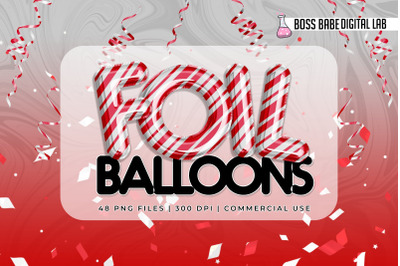 Christmas Foil Balloon Clipart: &quot;Balloon CLIPART&quot; Red clipart
