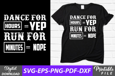 Funny Dance T-shirt Sublimation Design