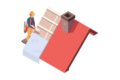 Wooden roofing. Builders renovation skyscrapers carpentry architect ro