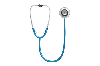 Medical stethoscope. Tools for doctor healthcare concept realistic pic