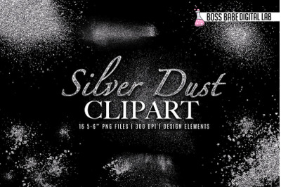 Silver Dust Clipart