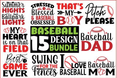 Baseball SVG T shirt Design bundle