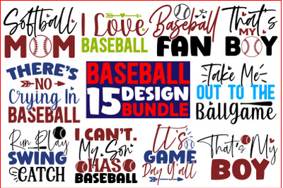 Baseball SVG T shirt Design bundle