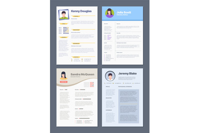 Cv template. Corporate job resume managers design template layout gari