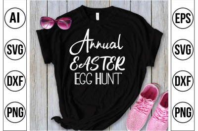 Annual Easter Egg Hunt svg cut file