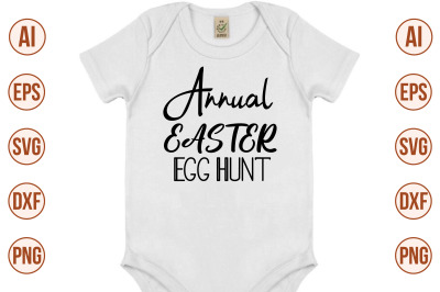 Annual Easter Egg Hunt svg cut file