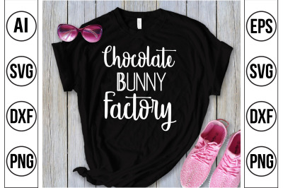 Chocolate Bunny Factory svg  cut file