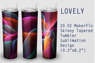 Tumbler Tapered 20 OZ Sublimation Lovely Wrap Design