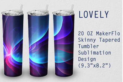 Tumbler Tapered 20 OZ Sublimation Lovely Wrap Design