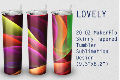 Tumbler Tapered 20 OZ Sublimation Lovely Wrap Design