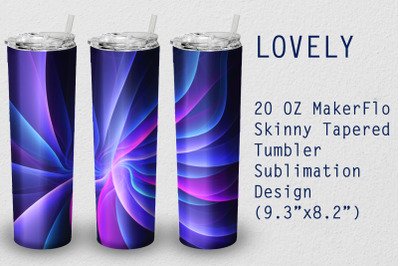 Tumbler Tapered 20 OZ Sublimation Lovely Wrap Design