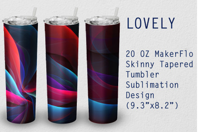 Tumbler Tapered 20 OZ Sublimation Lovely Wrap Design