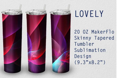 Tumbler Tapered 20 OZ Sublimation Lovely Wrap Design