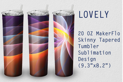 Tumbler Tapered 20 OZ Sublimation Lovely Wrap Design