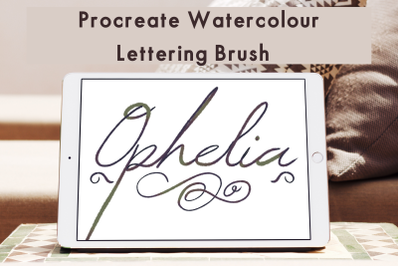 Ophelia Watercolour Lettering Calligraphy Brush