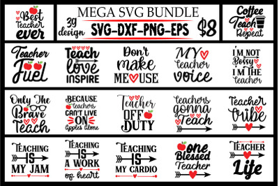 teacher svg bundle