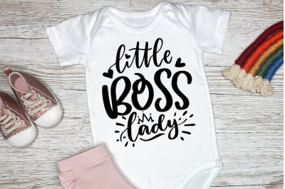 Little Boss Lady SVG Baby Quotes&2C; Children&2C; Newborn SVG