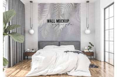 Wall mockup&2C; Wall paper mockup