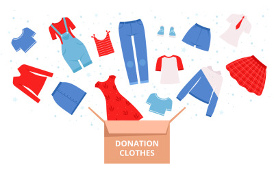 Donation clothes. Help urban needed clothes sweaters dresses pants for