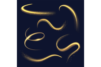 Magician light. Spiral glowing effects with sparks abstracts spirals a