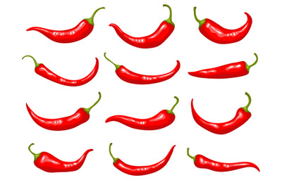 Red peppers. Hot delicious natural mexican traditional product cooking