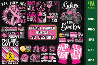 Breast Cancer Bundle-30 Designs-211214