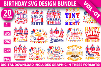 Birthday SVG Design Bundle