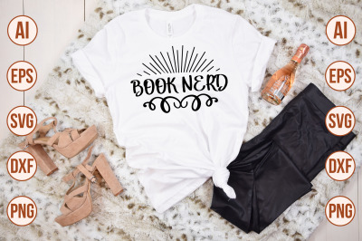 Book Nerd svg cut file