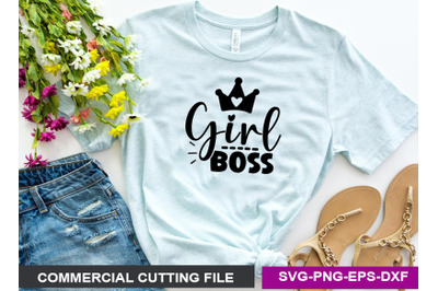 girl boss SVG