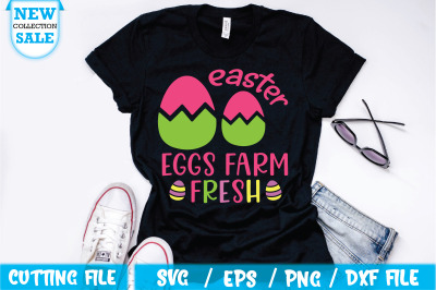 Easter eggs farm fresh Svg Cut file