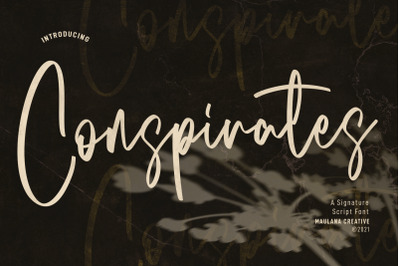 Conspirates Signature Script Font